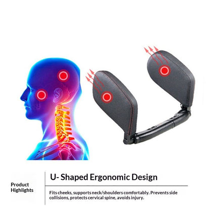 Car Headrest Pillow, Adjustable Head Neck Support Pillow, U- Shaped, Travel Sleeping Car Headrest, Only for V1192-AZ-W-3128