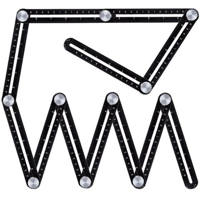 Multi Angle Measuring Ruler,12-Sided Angle Measurement,Tile Holes Measure Ruler Holes Positioning V1192-AZ-W-3134