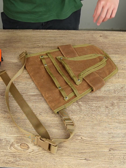 Handy Garden Tool Belt, with Multiple Pocket Heavy Duty Small Tool Belt Pouch Outdoor Gardening Tools Waist V1192-AZ-W-3135