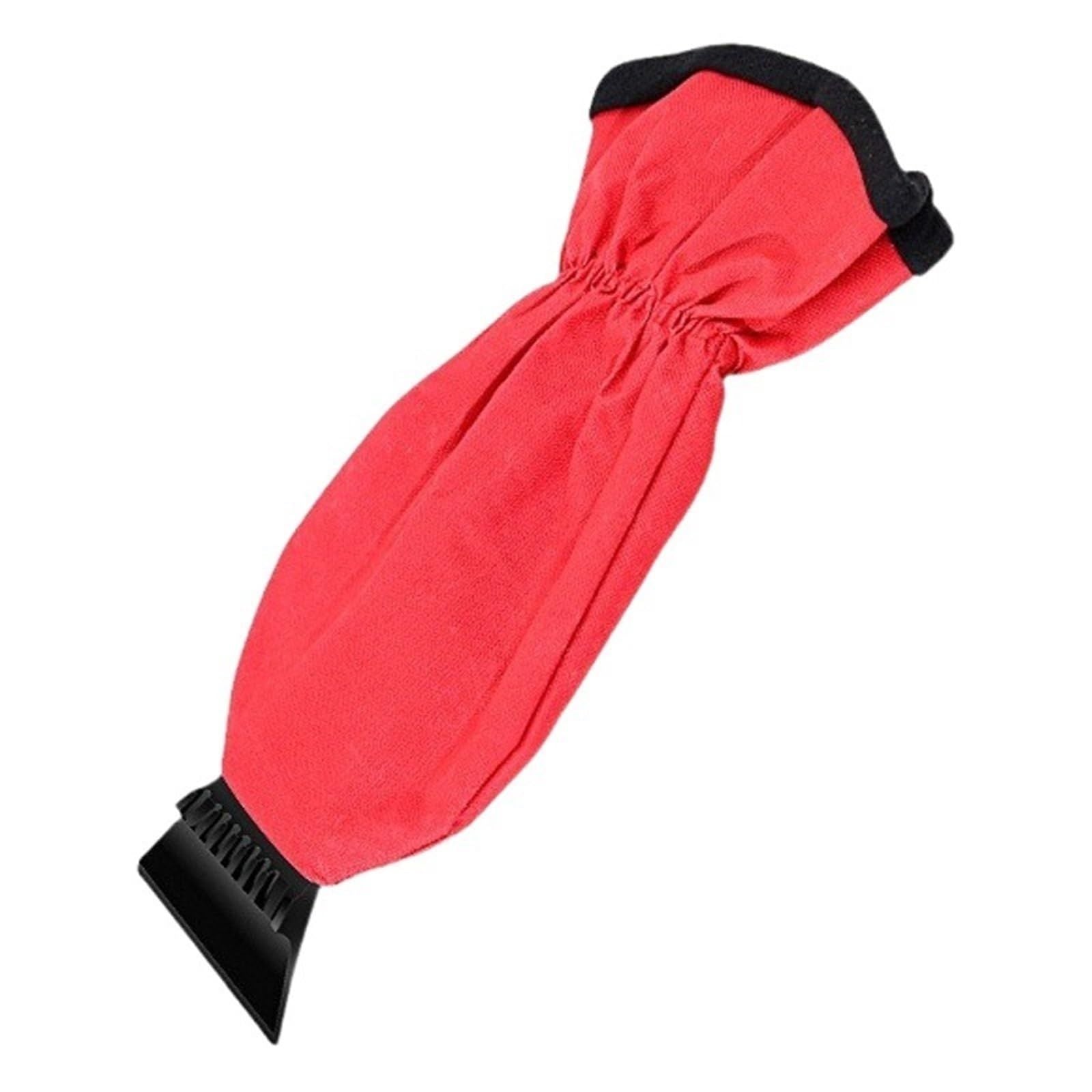 Waterproof Ice Scraper Mitten Snow Remover Glove with Lined of Thick Fleece for Car Windshield Shovel V1192-AZ-W-3140
