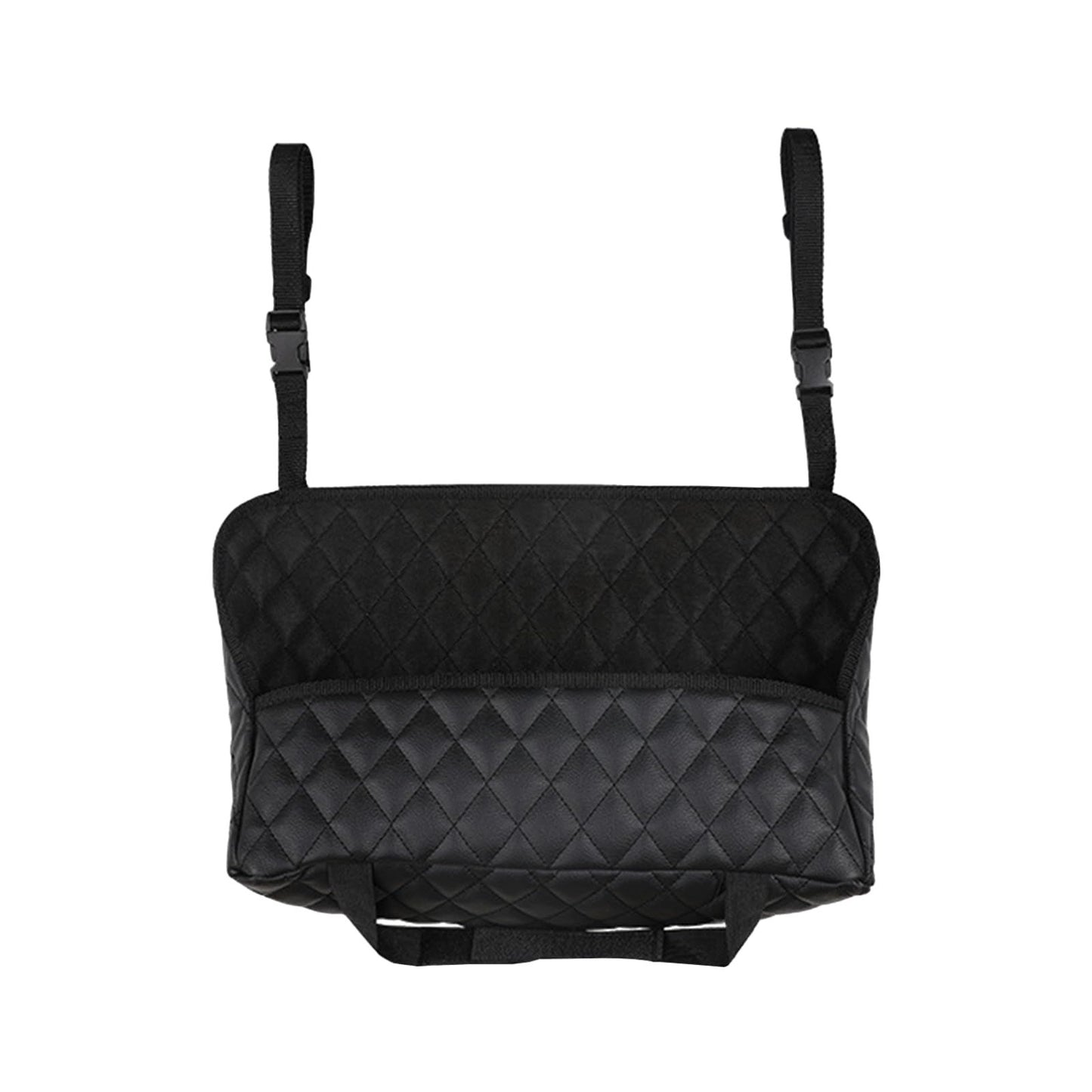 Car Purse Holder - Durable Leather Seat Back Organizer, Front Seat Storage Barrier, Pet & Kids Driver Storage V1192-AZ-W-3142