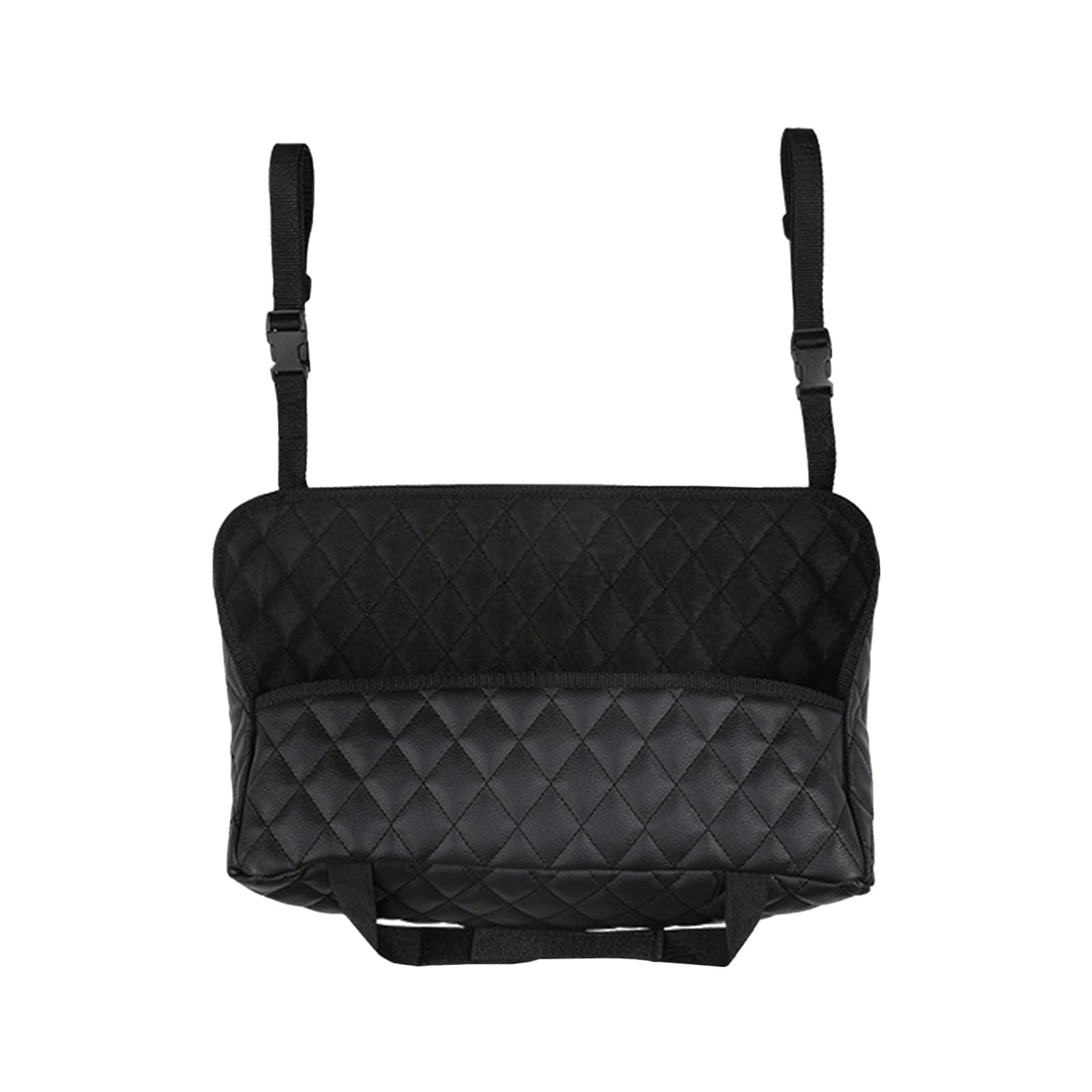 Car Purse Holder - Durable Leather Seat Back Organizer, Front Seat Storage Barrier, Pet & Kids Driver Storage V1192-AZ-W-3142