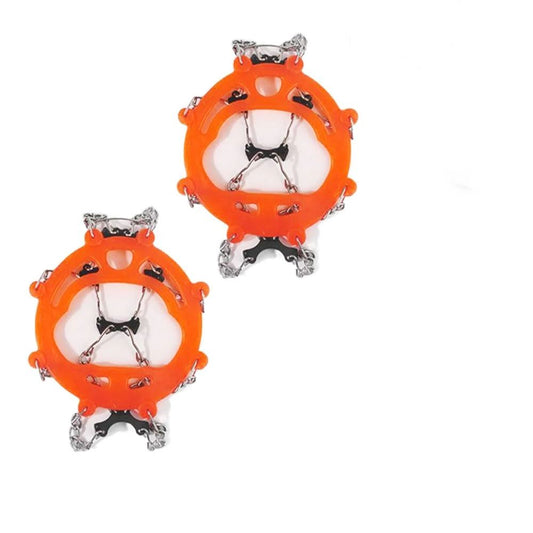 Crampons for Shoes, Traction Cleats Ice Snow Grips with 8 Stainless Steel Spikes, Shoe Talons Anti - Slip V1192-AZ-W-3146