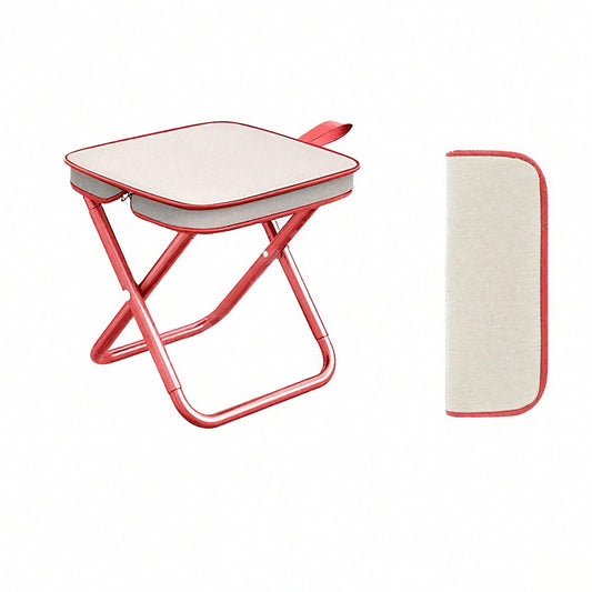 Camping Stool Portable Folding Stool with Carry Bag Portable Stool for Camping Fishing Hiking BBQ Red V1192-AZ-W-3147