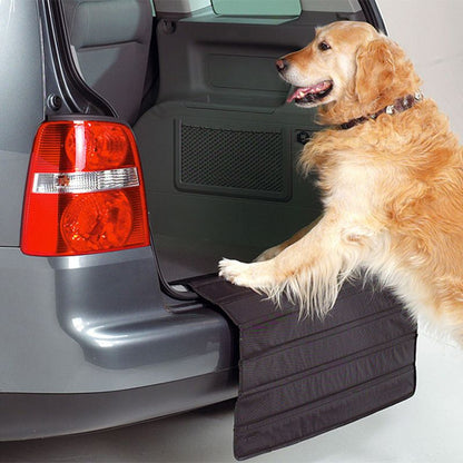 Universal Foldable Car Trunk Bumper Guard Mat Rear Bumper Protector, SUV Cargo Liner Floor Mat Liner Floor V1192-AZ-W-3148