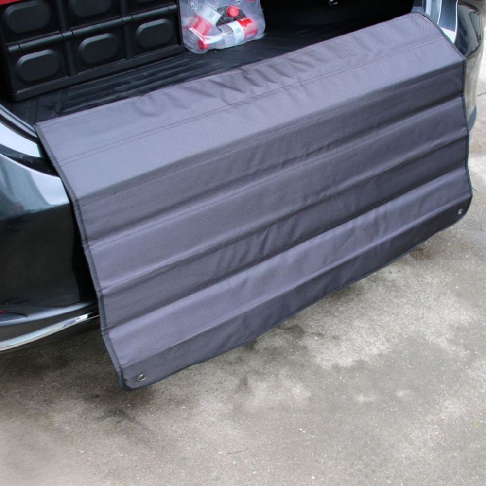 Universal Foldable Car Trunk Bumper Guard Mat Rear Bumper Protector, SUV Cargo Liner Floor Mat Liner Floor V1192-AZ-W-3148