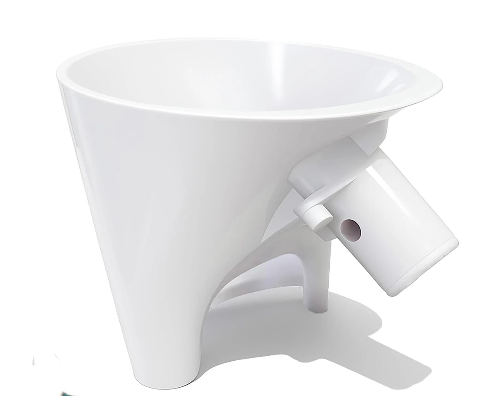 Flour Funnel for Kitchen Aid Mixer, Mess Free Guided Pouring, Easy Clean Durable Accessory for Baking and V1192-AZ-W-3150