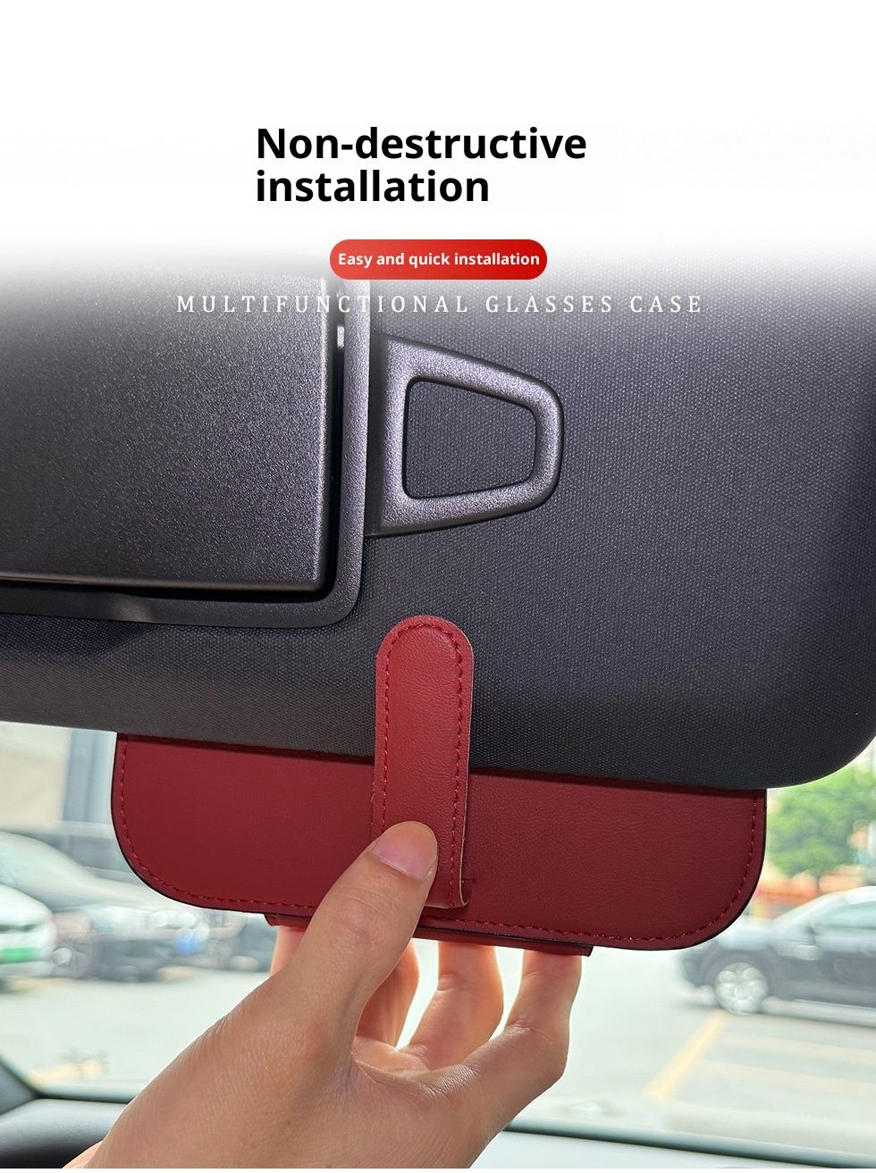 Magnetic car sun visor, sunglasses holder, car sun visor, sunglasses clip, General Motors interior V1192-AZ-W-3151
