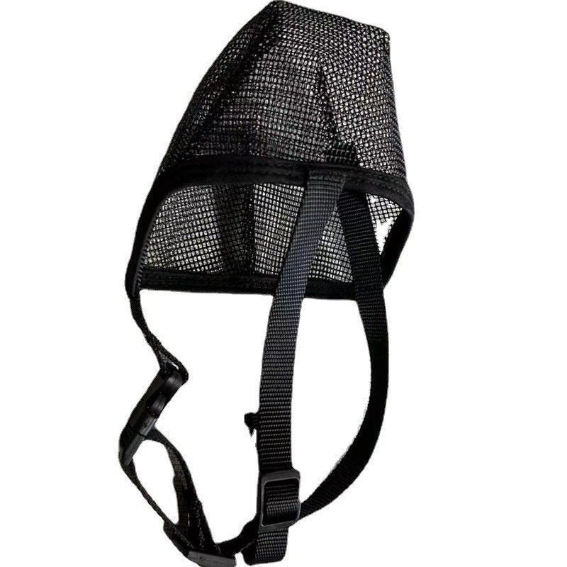 Dog Muzzle, Mesh Muzzles for Small Large Dogs, Soft Covered Mouth Guard with Adjustable Straps, Prevent V1192-AZ-W-3153