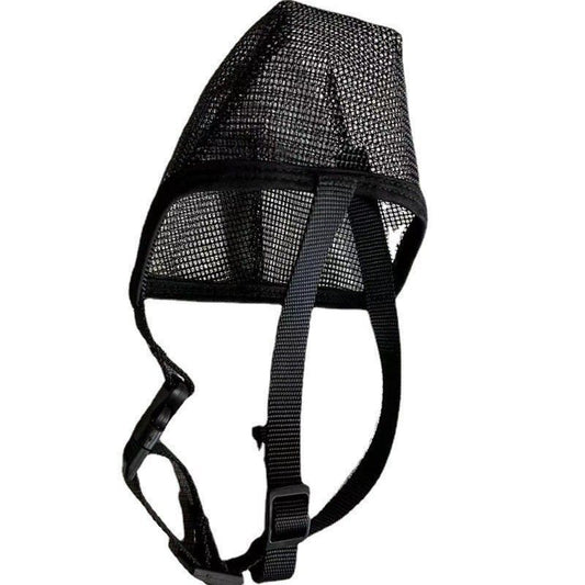 Dog Muzzle, Mesh Muzzles for Small Large Dogs, Soft Covered Mouth Guard with Adjustable Straps, Prevent V1192-AZ-W-3153