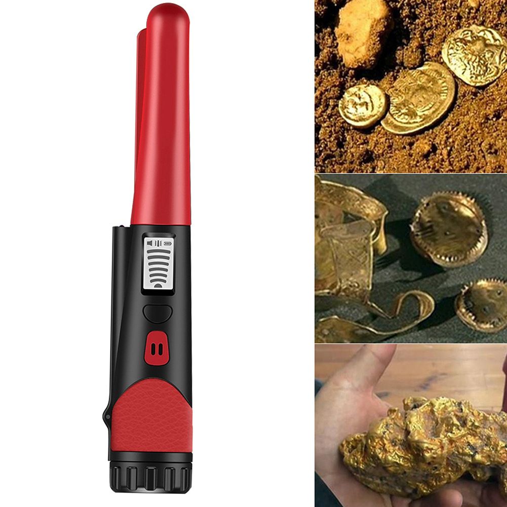 Metal Detector Pinpointer for Adults & Kids Fully Waterproof Underwater Metal Detector Wand Handheld Pin V1192-AZ-W-3158