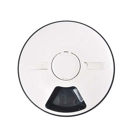 Automatic 6 Bowl Digital Timer-Controlled Pet Feeder - for Cats and Small Dogs, Wet or Dry Food Battery V1192-AZ-W-3159