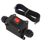 Inline Cord Switch 16A DC Waterproof Inline Switch IP66 Red Lighted with Wire Outdoor Inline Power Lamp V1192-AZ-W-3160