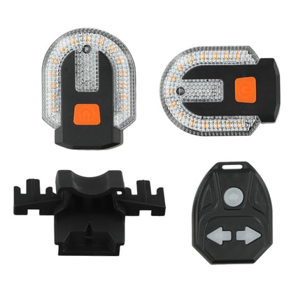4Pcs Turn Signals for Bicycles with Alarm, USB Charging Remote Control Split/Integrated Bike Tail Light Rear V1192-AZ-W-3164