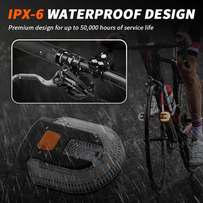 4Pcs Turn Signals for Bicycles with Alarm, USB Charging Remote Control Split/Integrated Bike Tail Light Rear V1192-AZ-W-3164