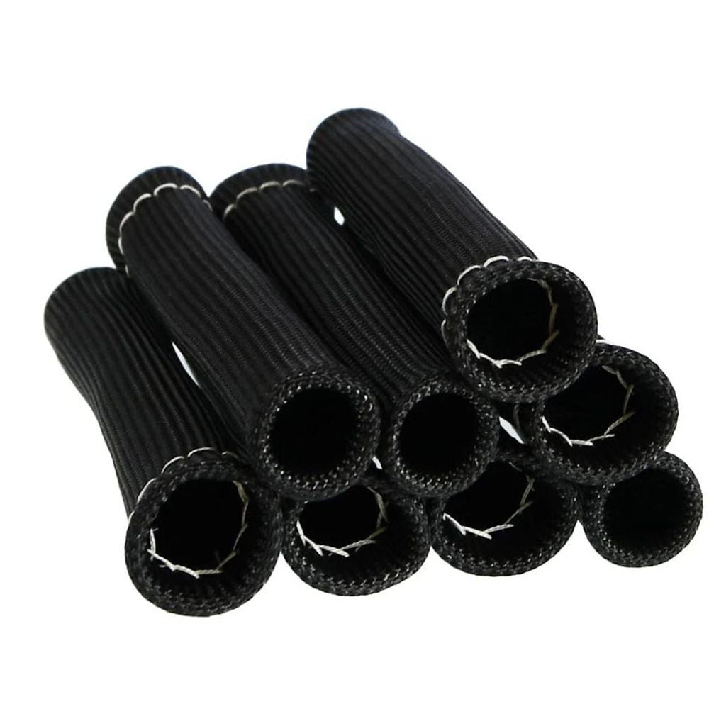 Spark Plug Wire Heat Shield Sleeve Protection 2500 High Temp Heat Tape Protect 8-Pack (Black) V1192-AZ-W-3168