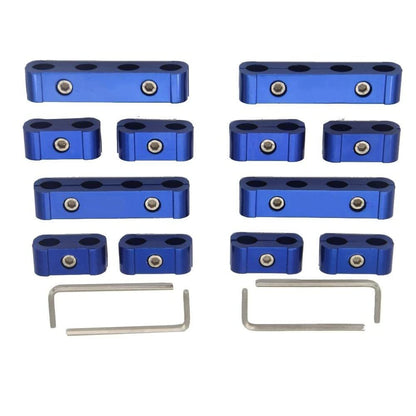 12pcs Blue Spark Plug Wire Separator Divider 8mm 9mm 10mm For Racing Car (blue)Fixed and Organized The Engine V1192-AZ-W-3170