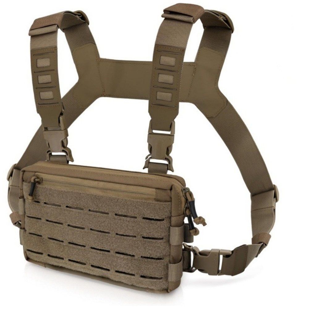 Chest Rig Pack for Men, Running Chest Bag with Front Loop Recon Chest Rigs for Hunting Outdoor 9 x 5.9 x 1.5 V1192-AZ-W-3171