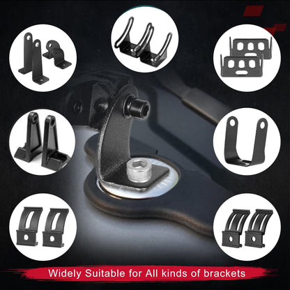 Led Light Bar Mounting Brackets 2pcs Universal Hood Led Work Light led Pods Mount Bracket Clamp Holder for V1192-AZ-W-3176