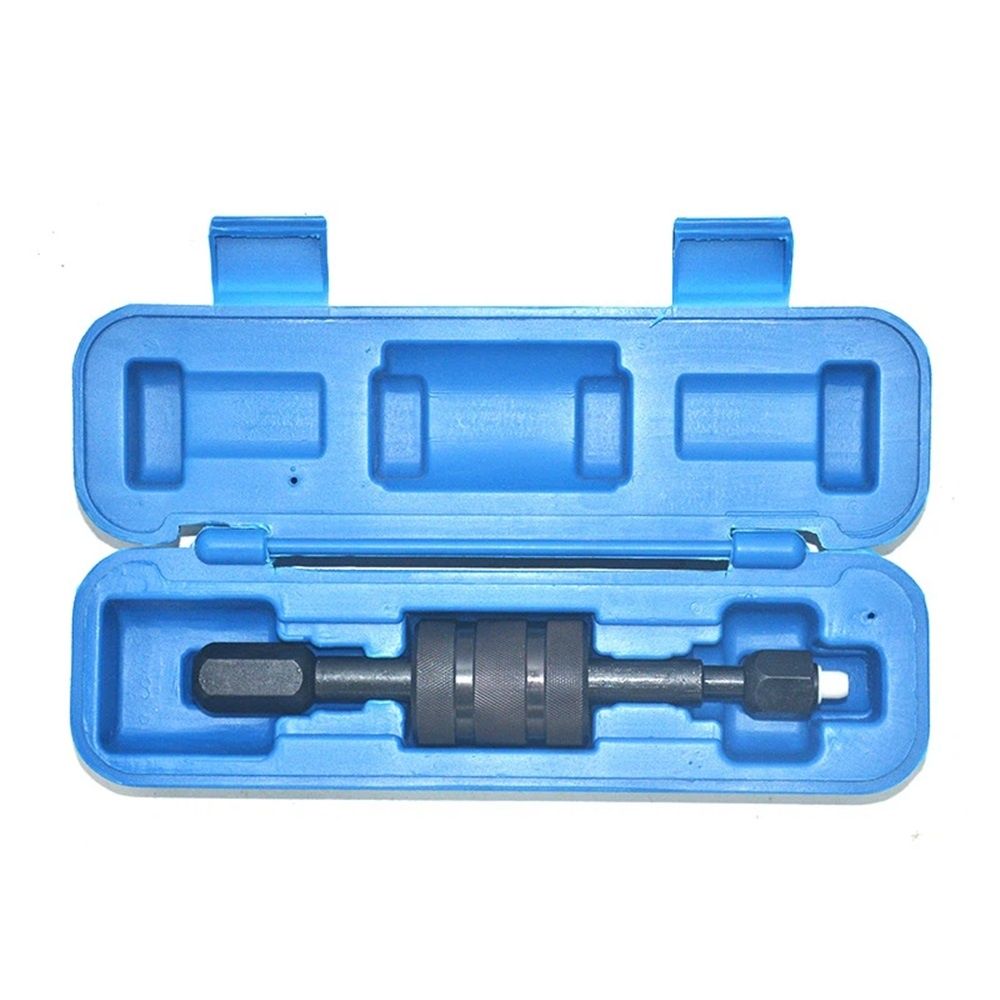 Diesel Injector Puller Tool with Slide Hammer, Common Rail Injector Remover w/ M8, M12, M14 Thread Adapter V1192-AZ-W-3179