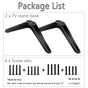TV Stand Legs for Smart Tv with Screws, Please Check TV Models Before Purchase TV Stand Legs Replacement, V1192-AZ-W-3186