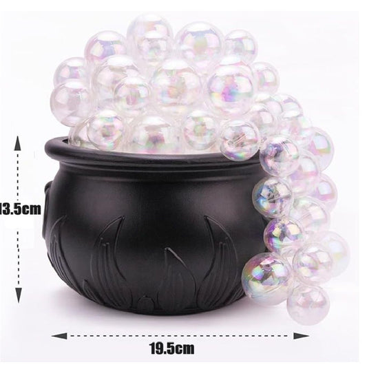 Halloween Decorations Indoor - DIY Bubbling Cauldron Set - Black Plastic Bowl Party Decoration - Spooky V1192-AZ-W-3190