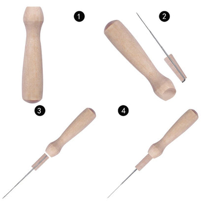 Felting Kit Felting Pad & Tools with Needles, Finger Guards, Wooden Handle Scissor, Bag for Beginner & V1192-AZ-W-3202