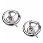 70mm Keyed Alike Heavy Duty Shielded Discus Padlock - 3 Pack- Chrome Plated Security Lock for Storage Shed, V1192-AZ-W-3204