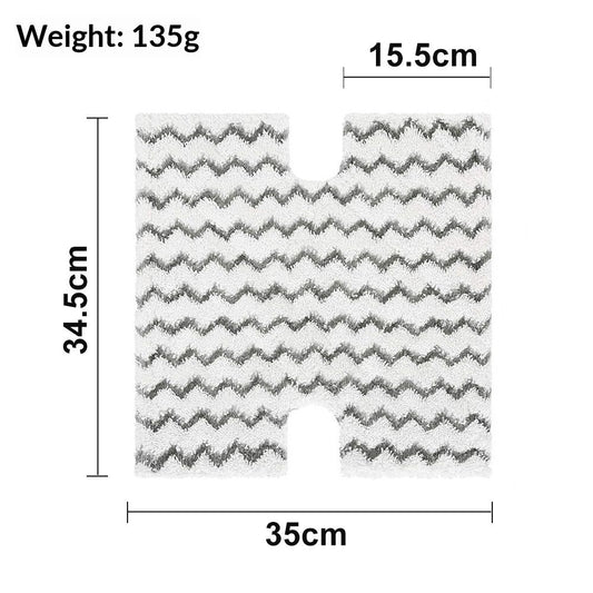 6 Pack Steam Mop Pads Replacement P184WQ for Steam Mop S5003D Pro Steam Mop S3973 S3973D S3973WM S5001 S5002Q V1192-AZ-W-3205