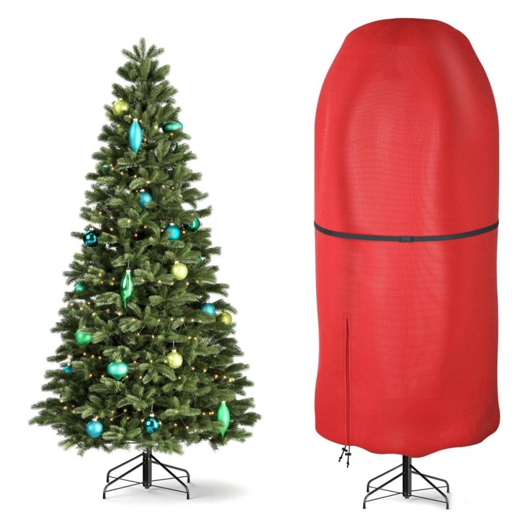 Upright Christmas Tree Storage Bag,Oxford Fabric Tear Resistant Adjustable Christmas Tree Storage Bag for 9 V1192-AZ-W-3209