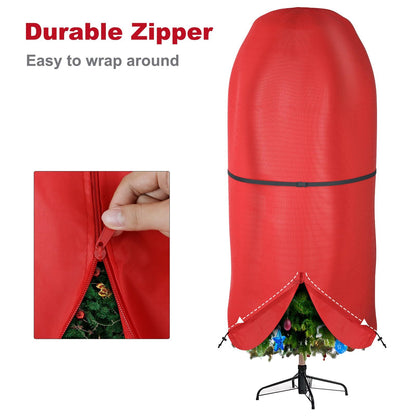 Upright Christmas Tree Storage Bag,Oxford Fabric Tear Resistant Adjustable Christmas Tree Storage Bag for 9 V1192-AZ-W-3209