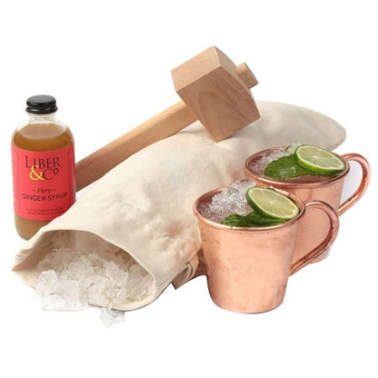 Ice Bag and Mallet, Manual Ice Crusher, Ice Crushers for Home Use, Bartender Kit & Bar Tools Kitchen Accessory V1192-AZ-W-3219