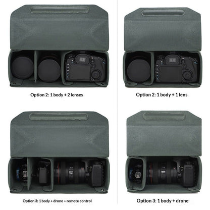 Camera Insert Bag Case Camera Divider Inserts for Backpack DSLR Organizer Portable for DSLR SLR Cameras, V1192-AZ-W-3226