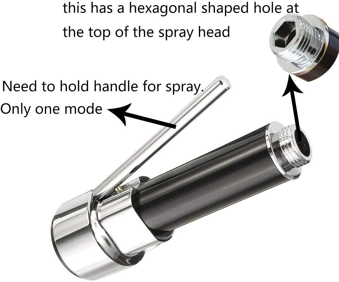 Kitchen Tap Spray Head, ABS Kitchen Tap Sprayer Head, Sink Faucet Sprayer Head Nozzle Replacement Part, Pull V1192-AZ-W-3230