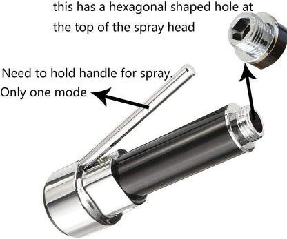 Kitchen Tap Spray Head, ABS Kitchen Tap Sprayer Head, Sink Faucet Sprayer Head Nozzle Replacement Part, Pull V1192-AZ-W-3230