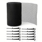 2-Pack Plastic Gutter Guard Mesh Roll 6" x 20Ft Rain Gutter Leaf Guard-Stop Clogged Gutters-with in total 20 V1192-AZ-W-3254