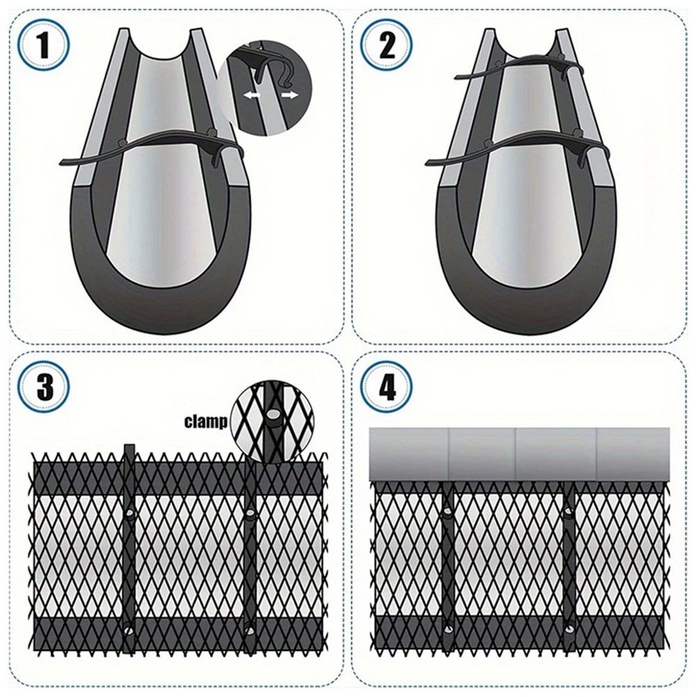 2-Pack Plastic Gutter Guard Mesh Roll 6" x 20Ft Rain Gutter Leaf Guard-Stop Clogged Gutters-with in total 20 V1192-AZ-W-3254