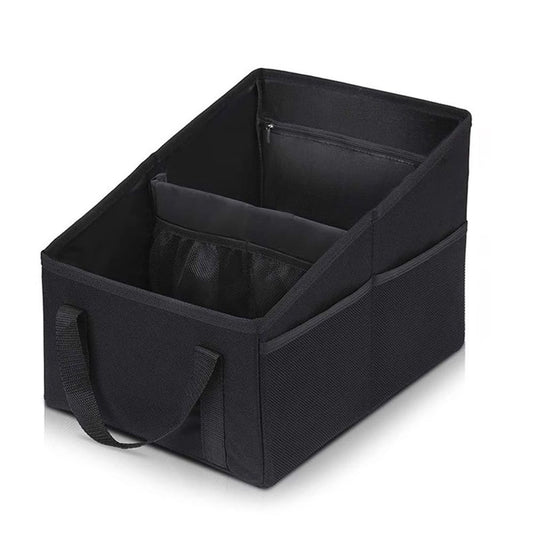 Car Seat Organizer - Passenger Seat Organizer, Collapsible Small Car Seat Storage Organizer for Console V1192-AZ-W-3256