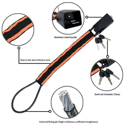 Car Steering Wheel & Seat Belt Lock - Universal Anti-Theft Device for Vehicles, SUVs, Golf Carts | Compact & V1192-AZ-W-3263