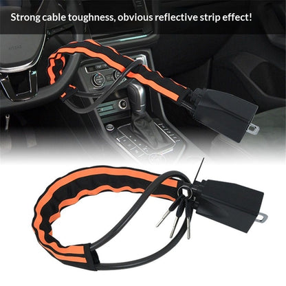 Car Steering Wheel & Seat Belt Lock - Universal Anti-Theft Device for Vehicles, SUVs, Golf Carts | Compact & V1192-AZ-W-3263
