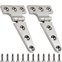 2 pack Stainless Steel T Hinges Marine Grade Heavy Duty Boat Hatch Hinge Casting Cabinet Hardware Door Hinge V1192-AZ-W-3270