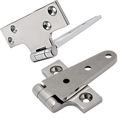 2 pack Stainless Steel T Hinges Marine Grade Heavy Duty Boat Hatch Hinge Casting Cabinet Hardware Door Hinge V1192-AZ-W-3270