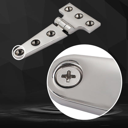 2 pack Stainless Steel T Hinges Marine Grade Heavy Duty Boat Hatch Hinge Casting Cabinet Hardware Door Hinge V1192-AZ-W-3270