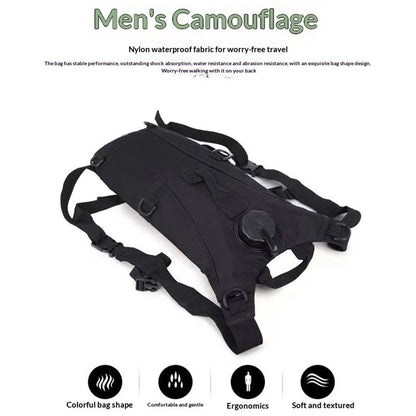 Water Hydration Pack Military 3L Water Bladder Carrier Backpack Leakproof for Running Jogging Cycling Hiking V1192-AZ-W-3271