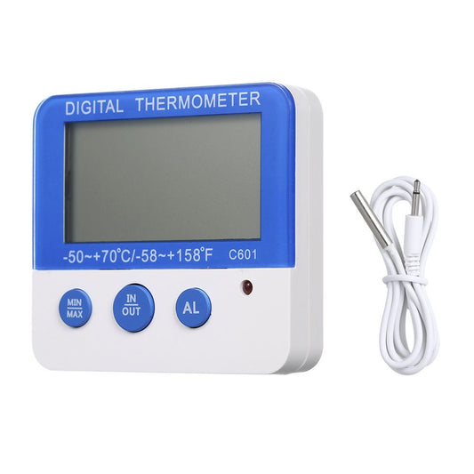 Thermometer Freezer Thermometer Digital Refrigerator Thermometer with Magnetic Attachment in-Outdoor Alarm V1192-AZ-W-3277