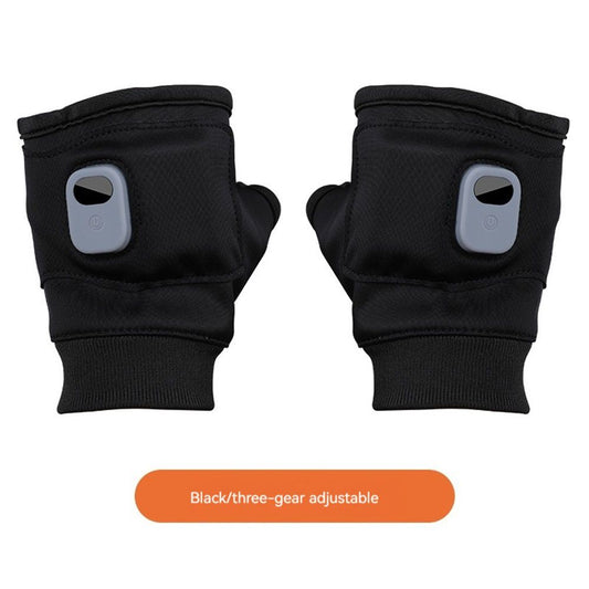 Portable Heating Gloves ElectricFingerless Heating Writing Gloves for Students,Hand Warmer for Indoor and V1192-AZ-W-3279