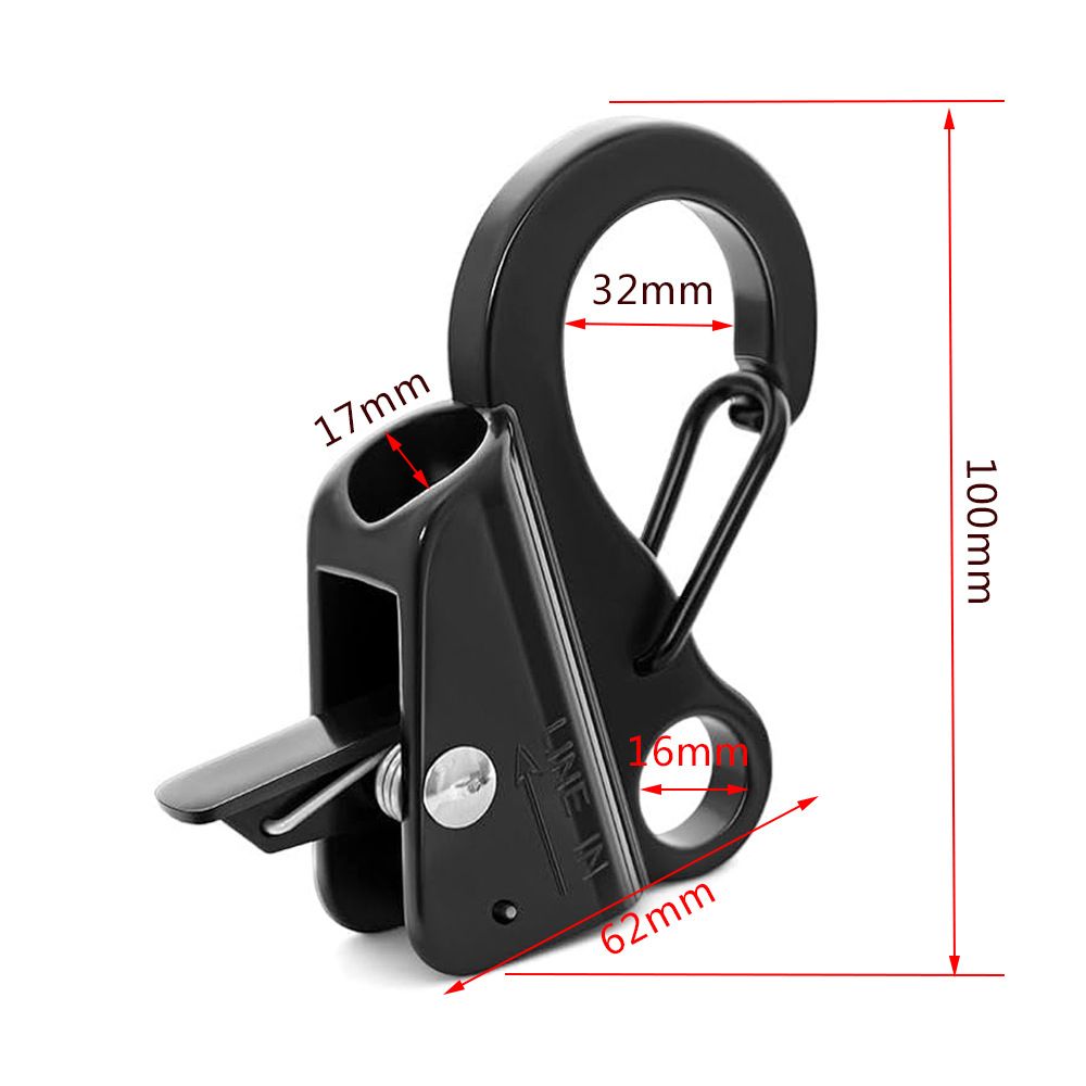 Boat Anchor Hook Sliding Hook,Stainless Steel Easy to Use Knotless Anchor System with Quick Release for 3/8" V1192-AZ-W-3280