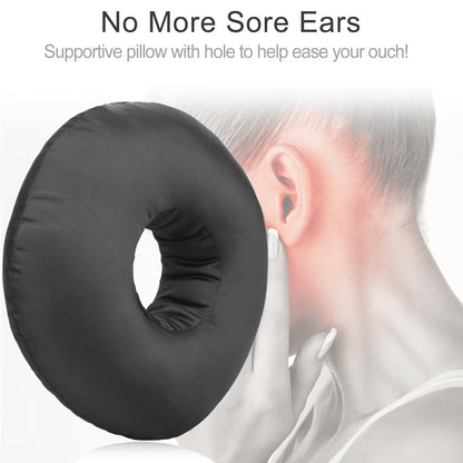Piercing Pillow Ear Pillows Donut with Hole for Ear Pain Piercing Pain Relief Sleeping Pressure Sore Side V1192-AZ-W-3286