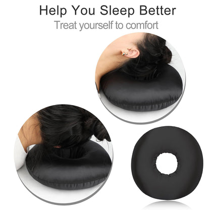 Piercing Pillow Ear Pillows Donut with Hole for Ear Pain Piercing Pain Relief Sleeping Pressure Sore Side V1192-AZ-W-3286