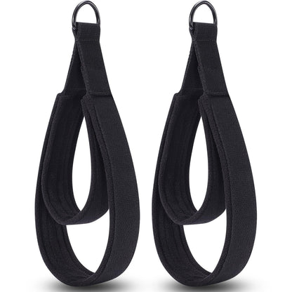 2 Pcs Pilates Straps - Double Loop Ring Straps for Reformer, Padded, Home Gym Workout Yoga exercise V1192-AZ-W-3287